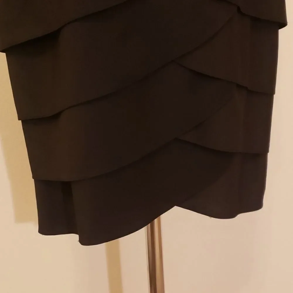 Adrianna Papell black sleeveless dress 8 - Picture 2 of 6